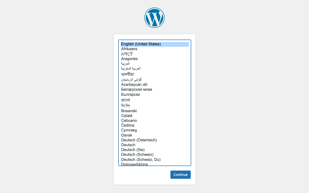 wordpress screenshot
